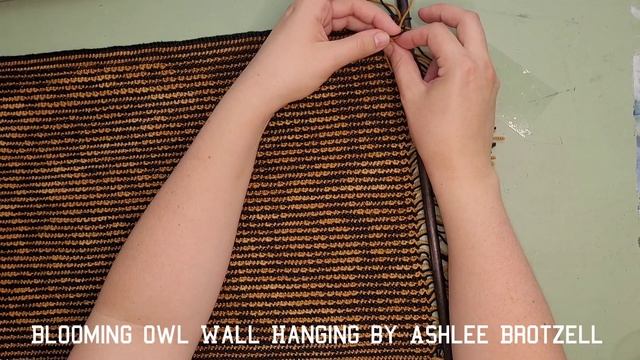 Adding A Dowel To My Blooming Owl Wall Hanging