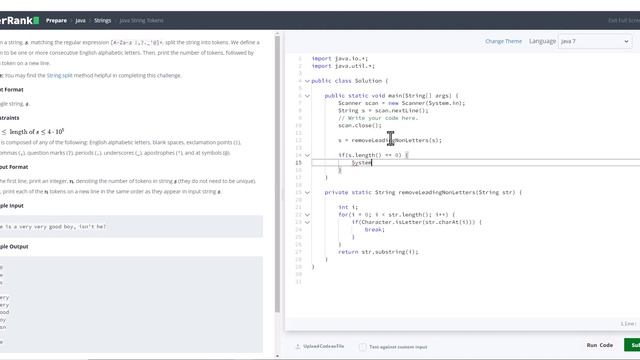 Day 17 Java String Tokens || HackerRank смотреть онлайн