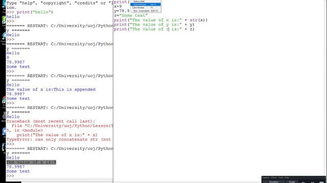 Python Types, Variables, Input, Output