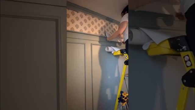 Did I take it way too far now? #diy #wallpaper #homeimprovement #diyprojects #diyproject #diy смотреть онлайн