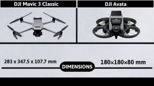 DJI Mavic 3 Classic Vs DJI Avata | Comparison