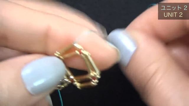 【ビーズステッチ】スワロフスキー(リボリ)のベゼルブレスレット☆作り方　How to make a bracelet. swarovski crystal/1122 rivoli/bezel смотреть онлайн