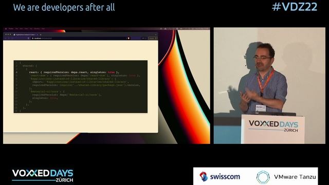 [VDZ22] Applications instead of libraries: Micro frontends implemented through module federation смотреть онлайн