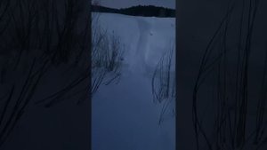 Закат с луной