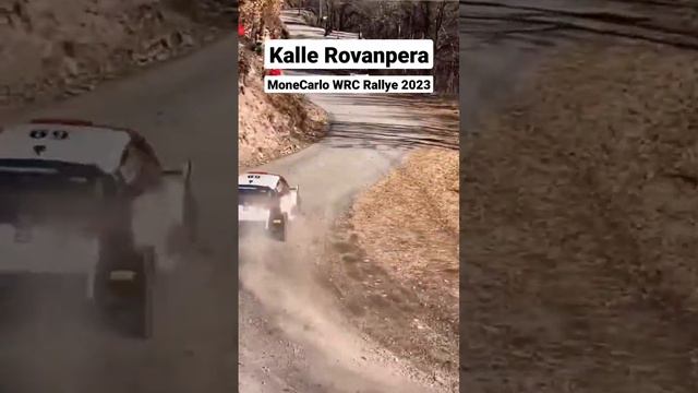 WRC Rallye Monte Carlo 2023 Kalle Rovanpera full attack mode in this rally, right on the edge