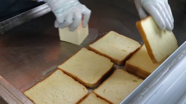 모짜렐라 치즈 새우 토스트  Mozzarella Cheese Shrimp Toast - Korean Street Food