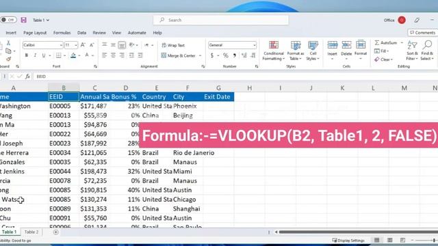 How to use VLookup Function in Excel | Excel Functions | From Learnnow - Your Learning Partner смотреть онлайн