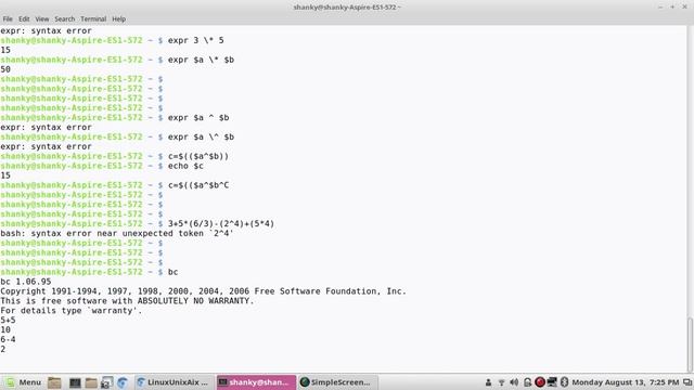 How to evaluate complex arithmetic operations in Linux | Learning calculator in bash | BC смотреть онлайн
