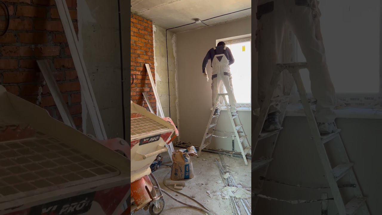 #механизированнаяштукатурка #штукатуркастен #plasteringmachines #sertamaster #штукатурнаястанция