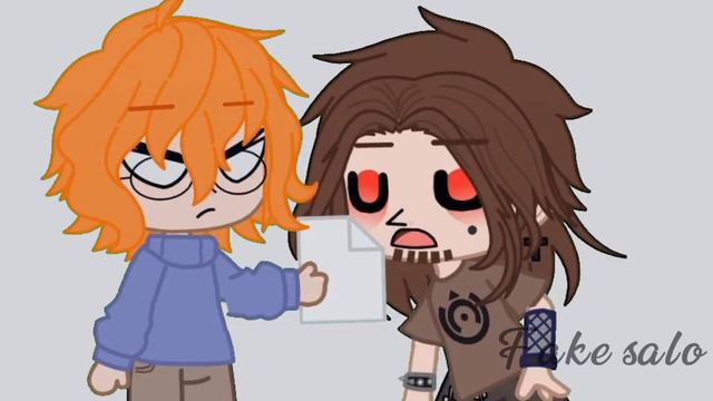 °meme ° ты тупой как этот лист | Sally Face|{Gacha club} ×fake salo× смотреть онлайн