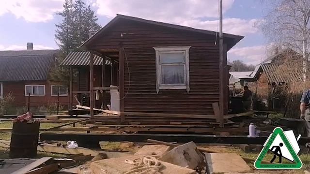 Перенос дома на новый фундамент Моденовские дали