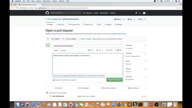 GIT PULL REQUEST TAMIL | Explain GitHub Pull Request | GitHub Pull Request Demo | InterviewDOT смотреть онлайн