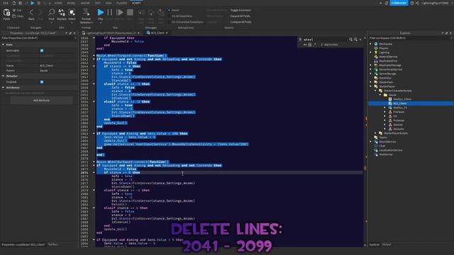 [1.7.5] How to remove SCROLL STANCES in ACS gun kit Roblox Studio смотреть онлайн