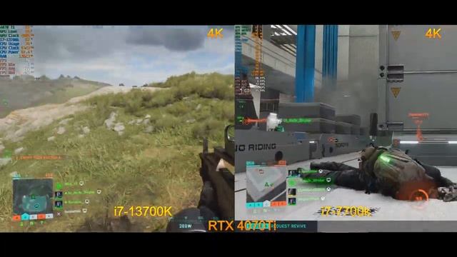 4K i7-7700k vs i7-13700k with RTX 4070 Ti Battlefield 2042 Gameplay Ultra ALL Benchmarks ON смотреть онлайн