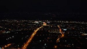 Ночной Красноярск / Видео с дрона