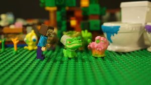 Нападение Армии Скелетов LEGO Minecraft - Лего НУБик Майнкрафт и ФНАФ FNAF