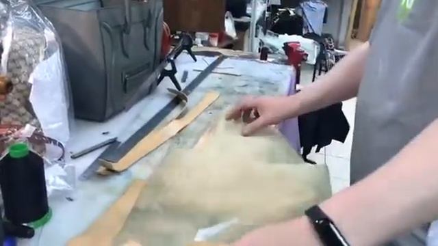 Замена канта на сумке louisvuitton в мастерской Fullservice