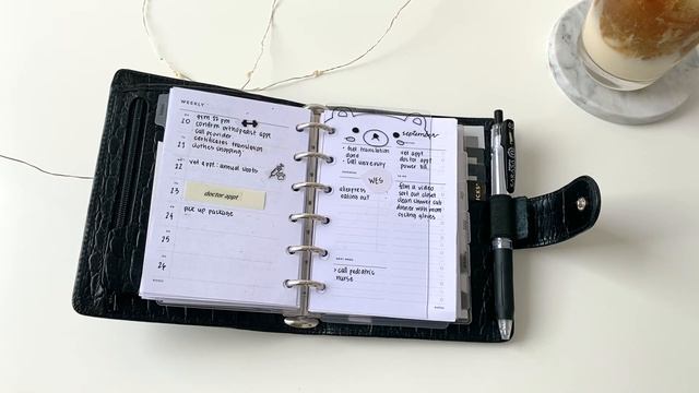 Планирование  в формате Pocket || Filofax Pocket Croc