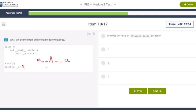 Python Essentials 2 Module 3 Test with explanation