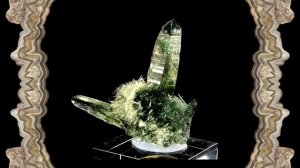 Кварц и Актинолит.(Мир Минералов).(2021).