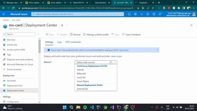 Desplegar aplicación Java en Azure смотреть онлайн