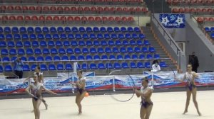 Групповые упражнения, обруч-булавы, команда тр. Пономарева Н., Кубок главы Краснодара, 16.11.2020