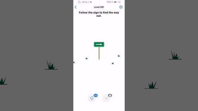 Easy game Level 281 follow the sing to find the way out. Walkthrough solution