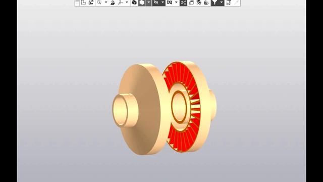 Анимация гидромеханического редуктора (ГМР) тепловоза ЧМЭ3. смотреть онлайн