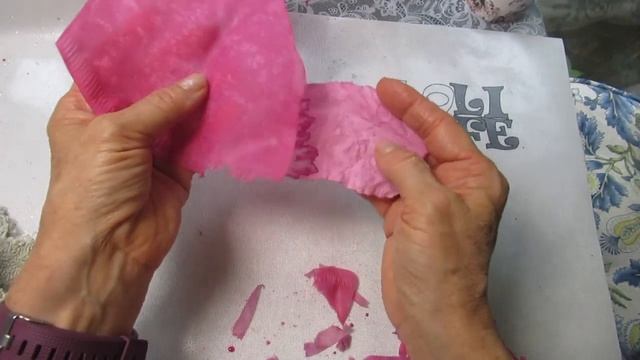 How to Decoupage using Beet Juice  Yup! and Coffee Filters