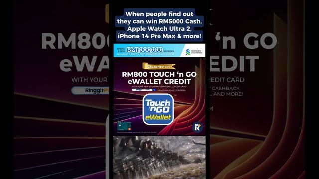 Here's your chance to win RM5000 Cash Via DuitNow, Apple Watch Ultra 2, iPhone 14 Pro Max & more! смотреть онлайн