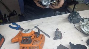 Замена поршневых колец тример stihl fs55 | Как поменять поршневую на тримере!