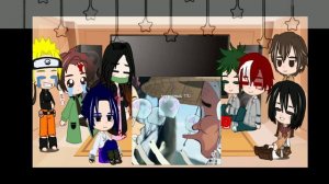 °Реакция разных аниме друг на друга[1/4]•КРД,МГА, АОТ, НАРУТО°