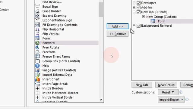 How to create data entry form in excel