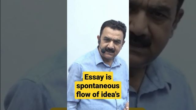 Essay is spontaneous flow of idea's #samvadiasfanpage