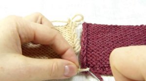 Трикотажный шов. Сшивание вязаных деталей крючком без дополнительной нити / Invisible knitted seam