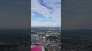 Wizz Air plane landing in Oslo Sandefjord Torp, from Bucharest Otopeno