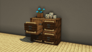 Как Посроить Приоткрытую Тумбочку в Майнкрафт | An open Bedside Table in Minecraft #mine #craftorial