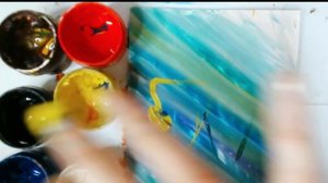 Виноград гуашью в правополушарной технике