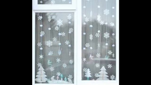 Новогоднее оформление окон своими руками 2018 смотреть онлайн
