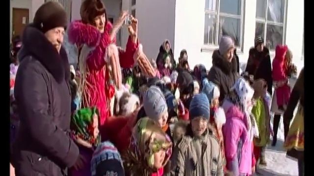 Масленица. Сжигание чучело. Костанай. смотреть онлайн