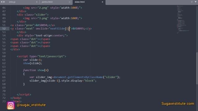 Slider Image using Javascript | Javascript Tutorial in Tamil | Part 6