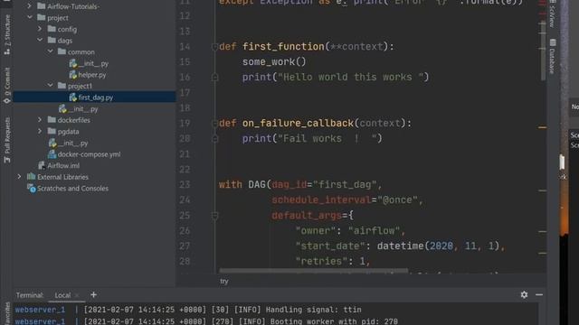 organizing Dags and Helper function in Airflow Python