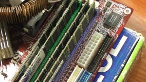 MSI распаковка ретро материнской платы