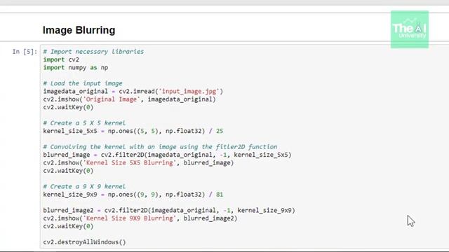 How to BLUR an Image using OpenCV | Gaussian Blur Image Processing OpenCV