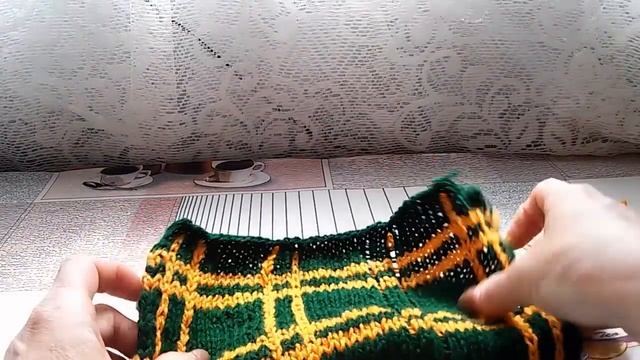 Есть идея связать юбку узор клетка