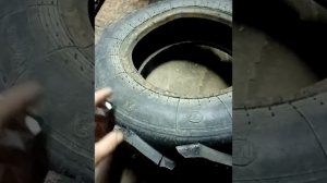 Шина с протектором,, Ёлочка,,для мотоблока своими руками. do-it-yourself herringbone tire tread
