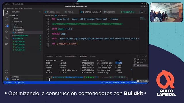 Optimizando la construcción contenedores con Buildkit смотреть онлайн