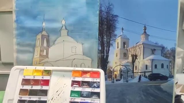 Пейзаж с храмом. Часть 2.
