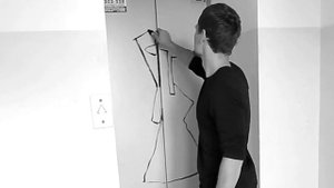 Роспись лифта маркерами - Elevator graffiti