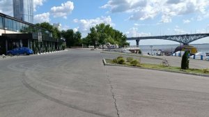 Набережная пароходы август Саратов